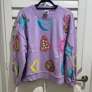 Queen of sparkles cookies and cookie cutters sweater
